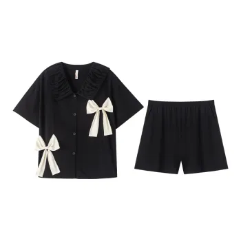 MOOLMEYNO Pajama Set Women's Black