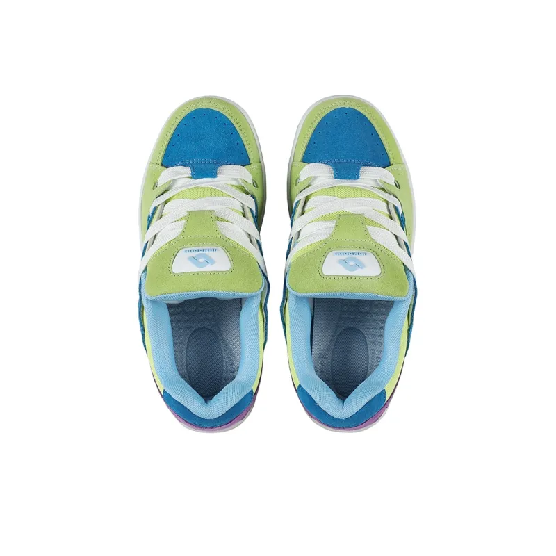 HOMDOON Anti Slip Wear Resistant Low Top Skateboard Shoes Unisex Multicolor-3