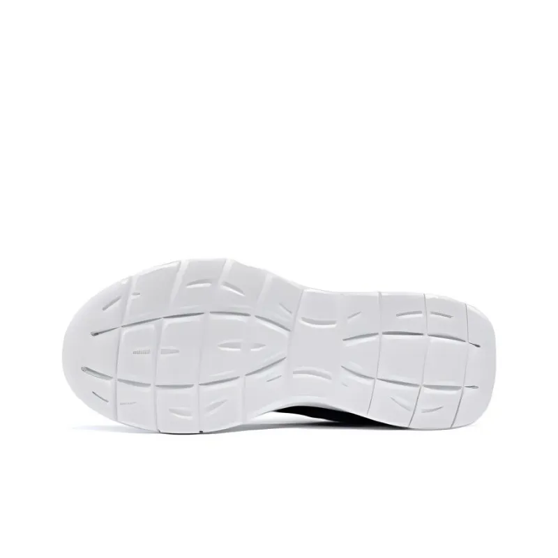 Skechers Anti Slip And Wear Resistant Lightweight Low Top Casual Running Shoes Men's Black-4