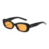 Black Frame with Orange Yellow Lens+Gift Box Set