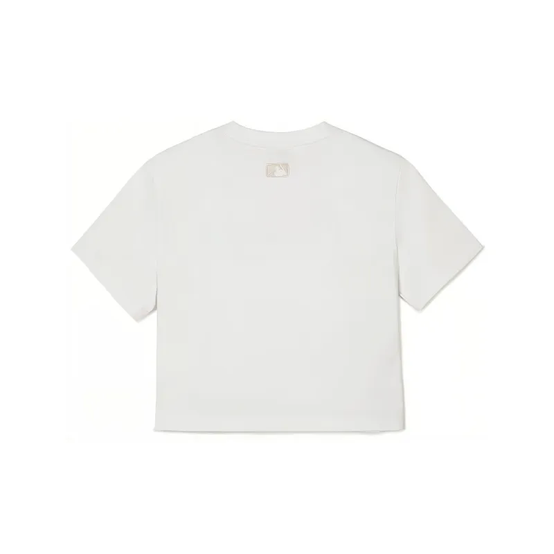 MLB Monogram Collection Los Angeles Dodgers T Shirts Women's White-1