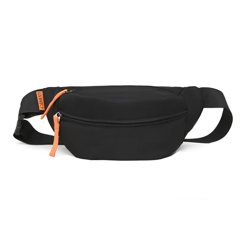 BALANG Nylon Fabric Fanny Pack Regular Unisex Black/White/Khaki/Blue/Saffron-0