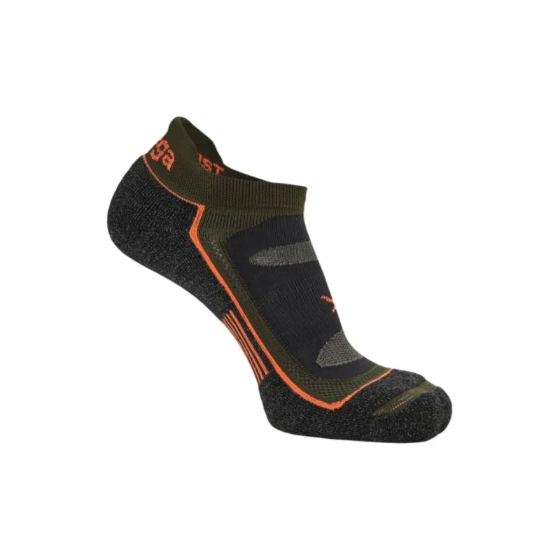 BALEGA Blister Resist No Show Tab Ankle Socks Unisex 1 Pack Green Pepper-1