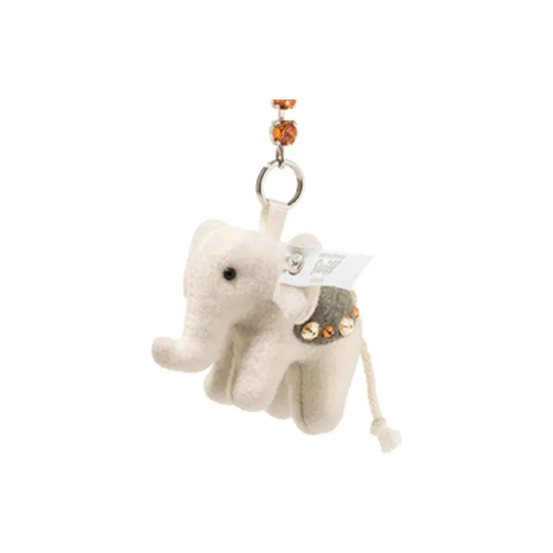 Steiff, Baby Elephant, Animal Light Gray Dolls Plush Pendant 5cm Height-3