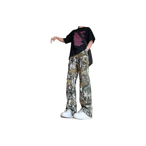 RENBEN Jeans Unisex Branch Camouflage