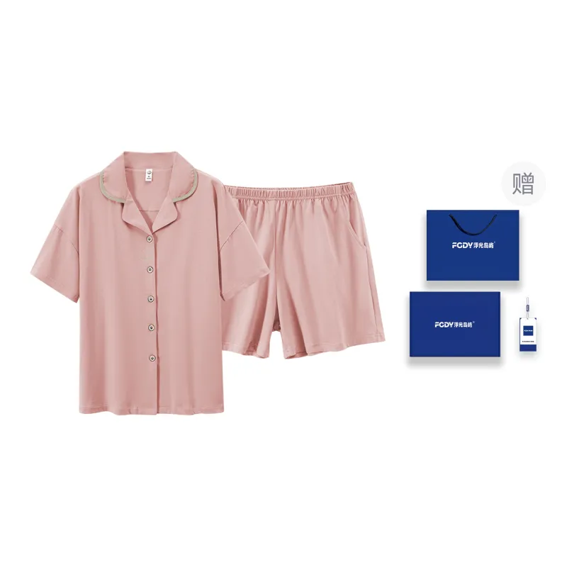 Floating Light Islands Pajama Set Women's Box Light Pink-0