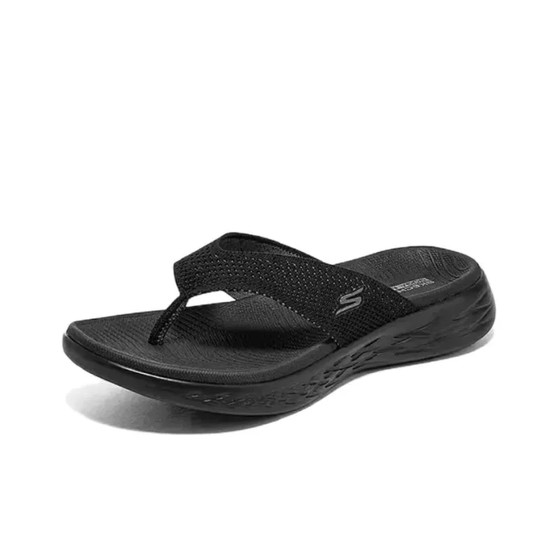 Skechers Quiet Flip Flops Women's Black-3