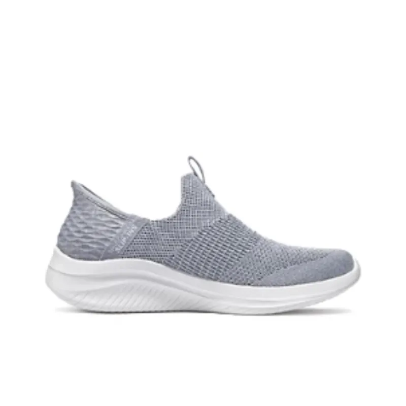 Skechers Ultra Flex 3.0 Breathable Lightweight Low Top Casual Shoes Women's Light Gray-1