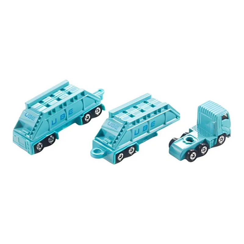 TAKARA TOMY Size 129 Long, Ube Seikosha, Double Section Trailer Transport Vehicle Assembled Models-2