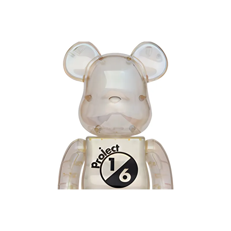Bearbrick project 1/6 BLACK CLEAR CHROME 100％ & 400％-2