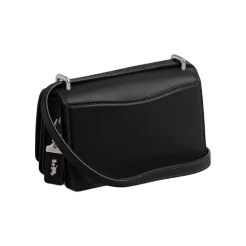 COACH Bandit Delicate Calfskin Shoulder Bag, Crossbody Bag Small Size Women's Black-1
