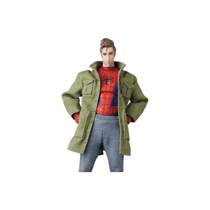 Medicom Toy Spider Man MAFEX Parallel Universe Peter Parker Scale Figures 16cm-2