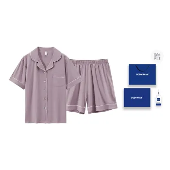 Floating Light Islands Pajama Set Women's Light Purple