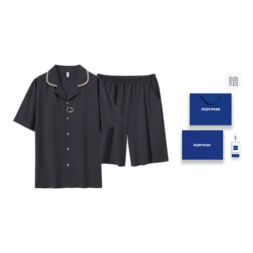 Floating Light Islands Pajama Set Men's Box Dark Gray