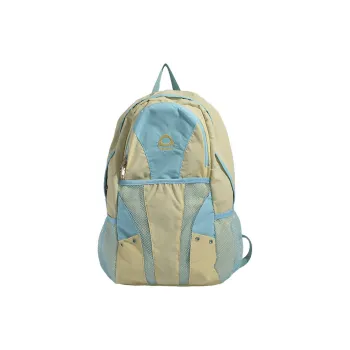 S.REPHEN Nylon Backpack Regular Unisex Gray/Black/Yellow