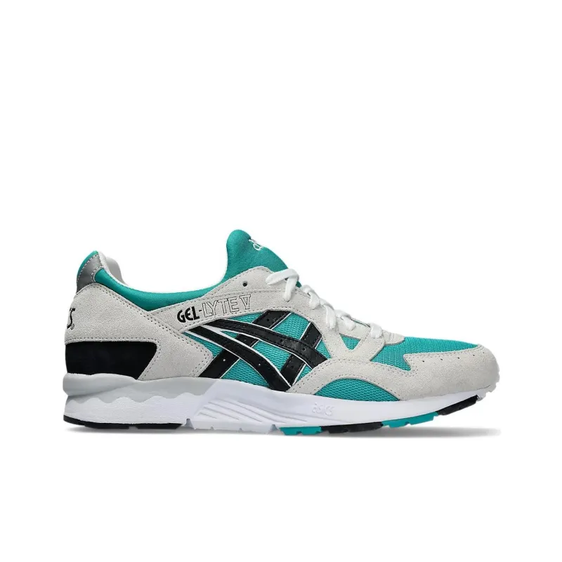 Asics Gel Lyte 5 Slip Resistant Breathable Low Top Casual Running Shoes Unisex Gray Green-1