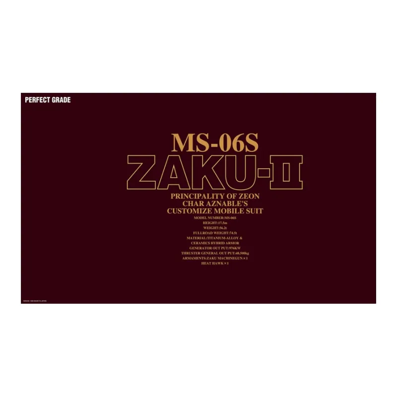BANDAI PG 1/60 Zaku Red Zaku 2 Red Shaiya Custom Machine With LED Light Model Kits-3