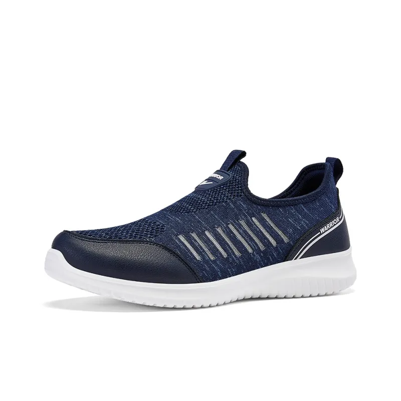 Warrior Quick Dry Lightweight Height Increasing Low Top Casual Shoes Men's Navy Blue-1