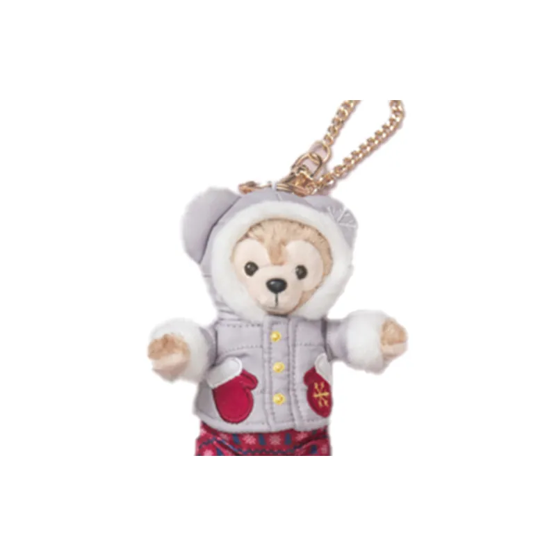 Disney 2021 Christmas Duffy Keychain Dolls Plush Doll Small Size Tall Shanghai Disney-1