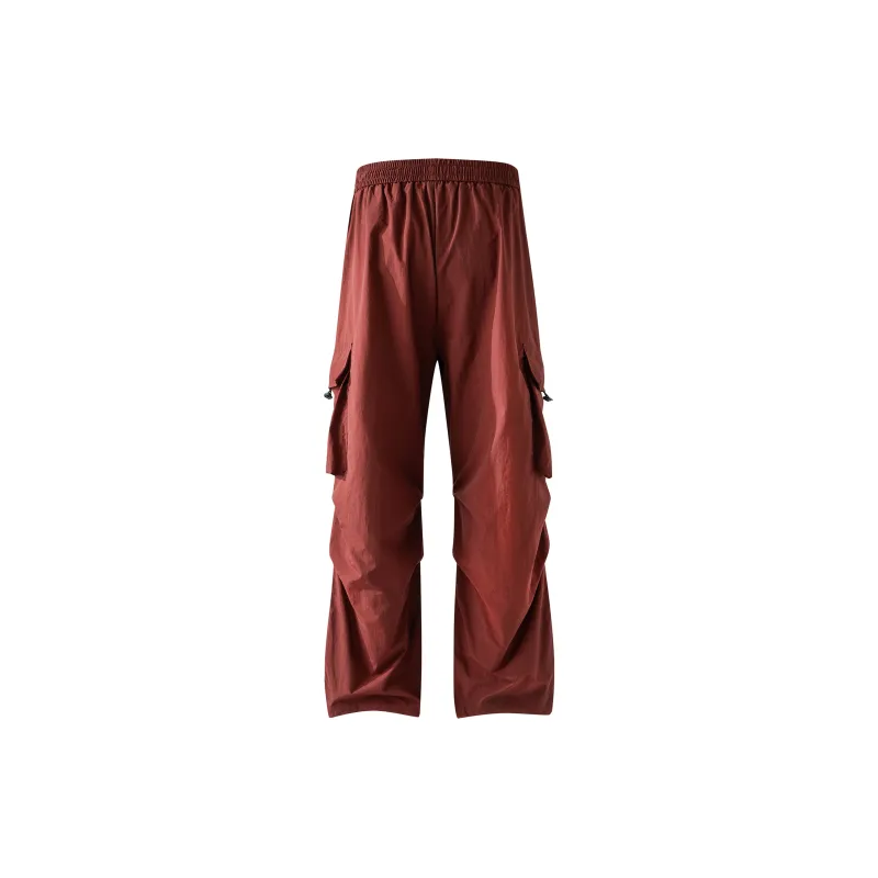 Kawasaki Cargo Pants Unisex Burgundy-1