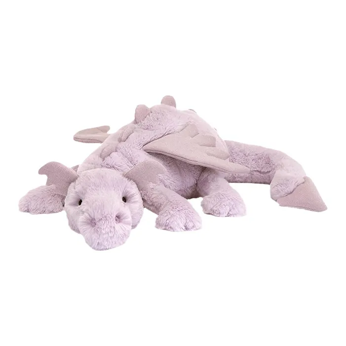 JELLYCAT Lavender Dragon Stuffed Animal-2