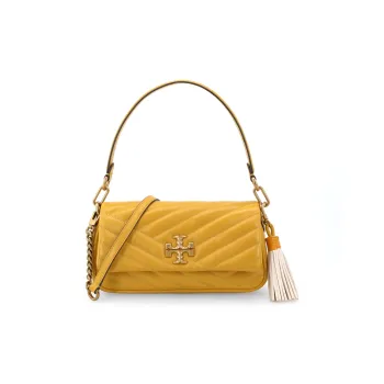TORY BURCH Kira Sheepskin Shoulder Bag Handbag Baguette Bag Women's Yellow