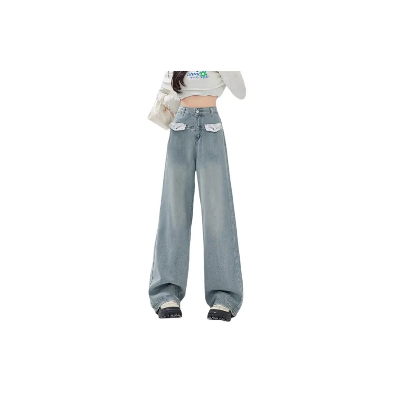 Weixi Jeans Women's Cool Tea Blue-2