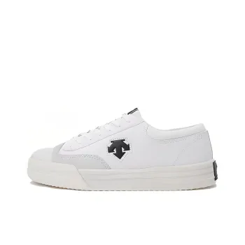 DESCENTE Waterproof And Wear resistant Low Top Skateboard Shoes Unisex White Gray