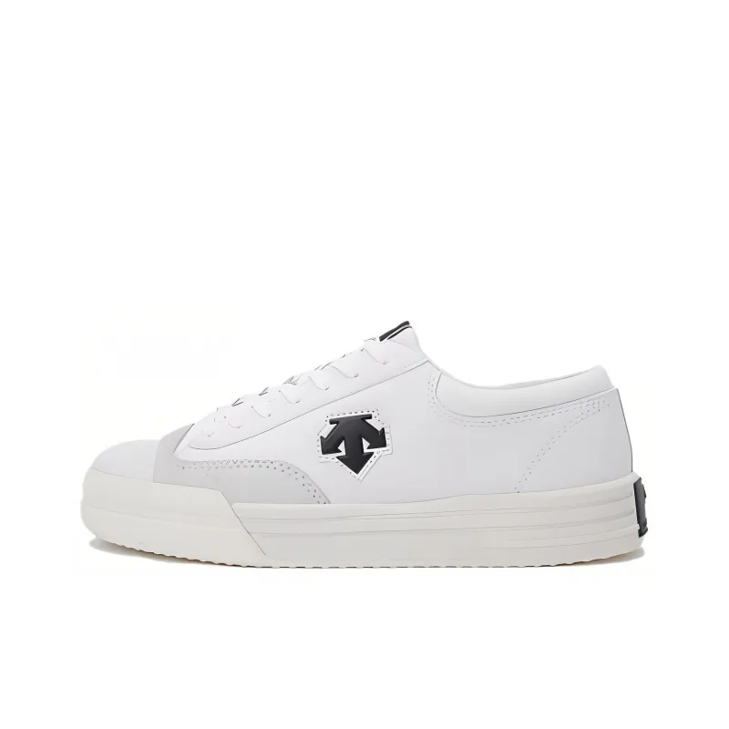 DESCENTE Waterproof And Wear resistant Low Top Skateboard Shoes Unisex White Gray-0