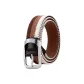 Round Buckle Camel White