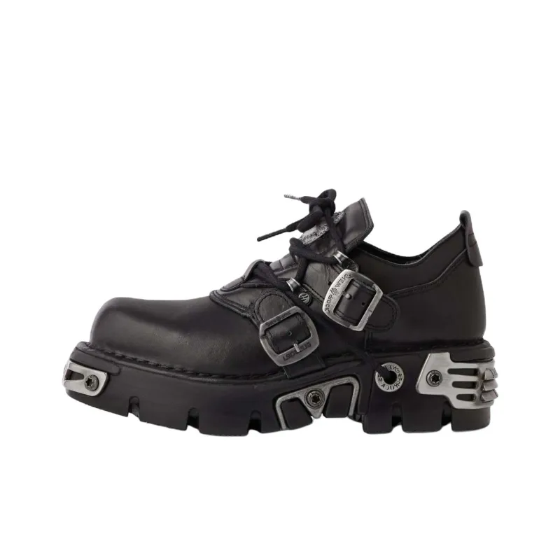 NEW ROCK x Paco Rabanne Low-Top Casual Shoes Unisex Black-0