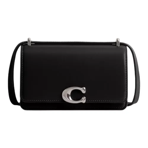 COACH Bandit Delicate Calfskin Shoulder Bag, Crossbody Bag Small Size Women's Black