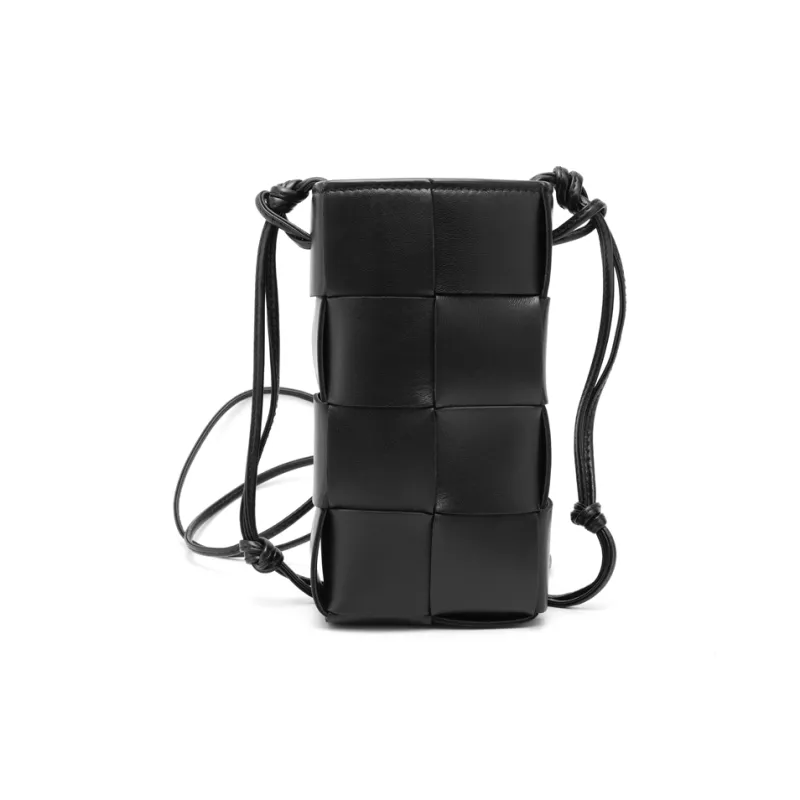 Bottega Veneta Mini Cassette Crossbody Black-1