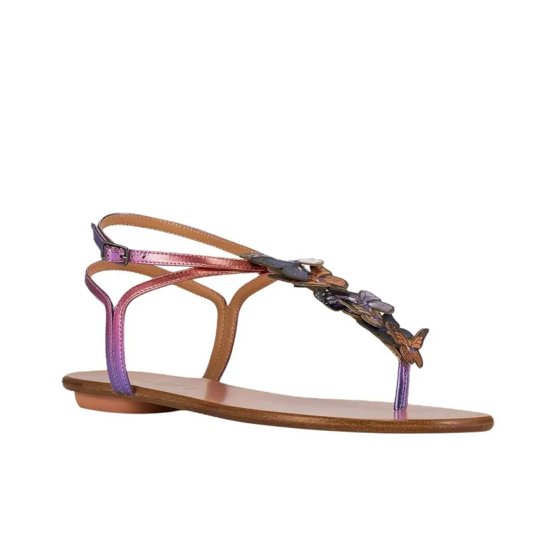 AQUAZZURA Papillon Strap Sandals Women's Purple-2