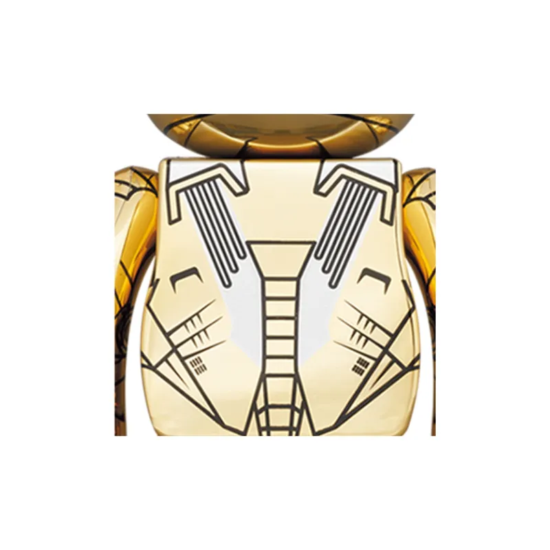 BE@RBRICK X Hajime Sorayama X Marvel Iron Man Reverse Gold/Silver-3