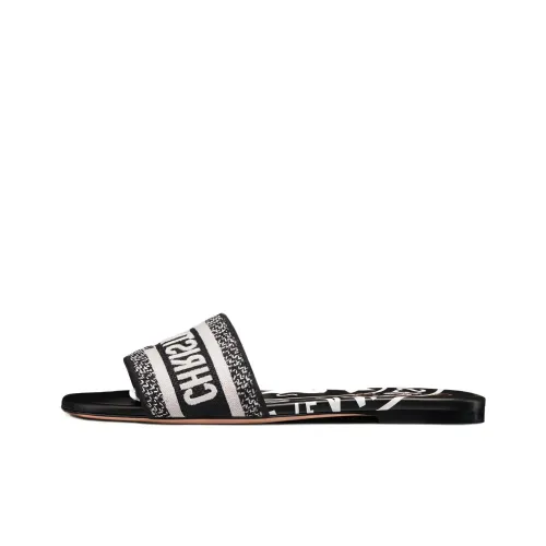 DIOR Dway Slide Slippers Women's Black