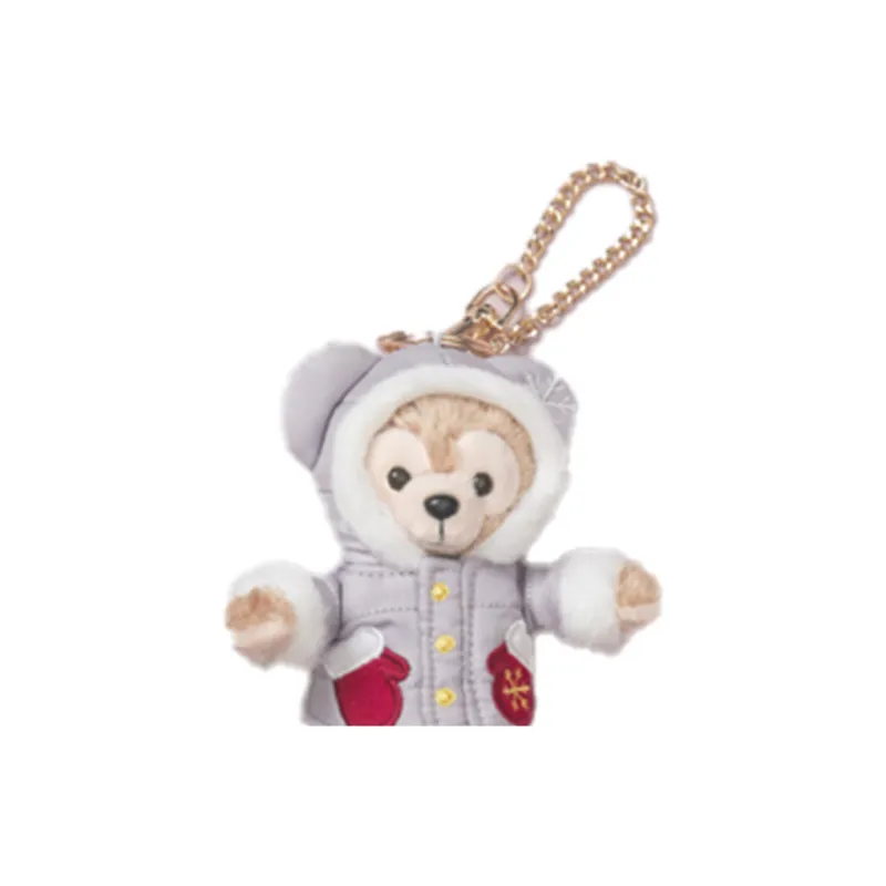 Disney 2021 Christmas Duffy Keychain Dolls Plush Doll Small Size Tall Shanghai Disney-4