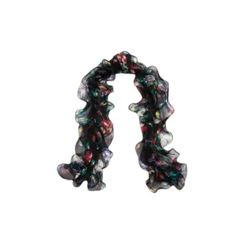Ralph Lauren Viscose Knit Scarves Women's Black