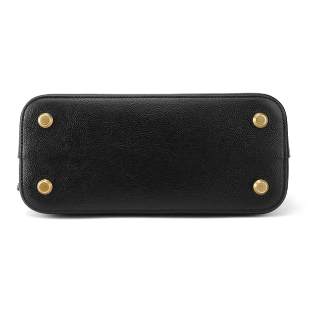 Balenciaga Cow Leather Dome Bag One Shoulder Handbag Women's Black-6