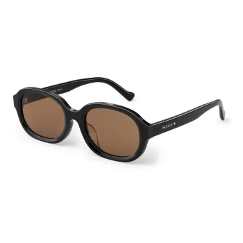 PARZIN Plate Frame Oval Sunglasses Unisex