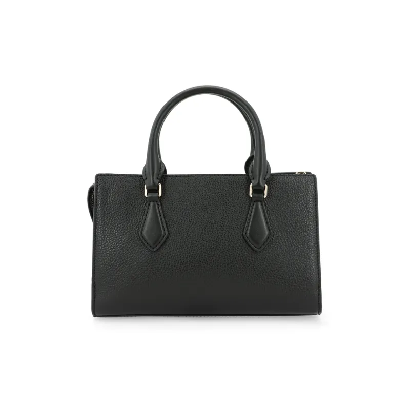 MICHAEL KORS Valerie Litchi Grain Pebbled Leather Handbag Small Size Women's Black-4
