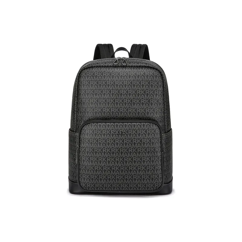 FAIRWHALE PVC Backpack Regular Unisex Graphite Gray/Dull Yellow Brown/Dusty Blue-0