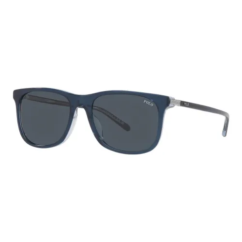 Polo Ralph Lauren Acetate Rectangular Sunglasses Men's Blue
