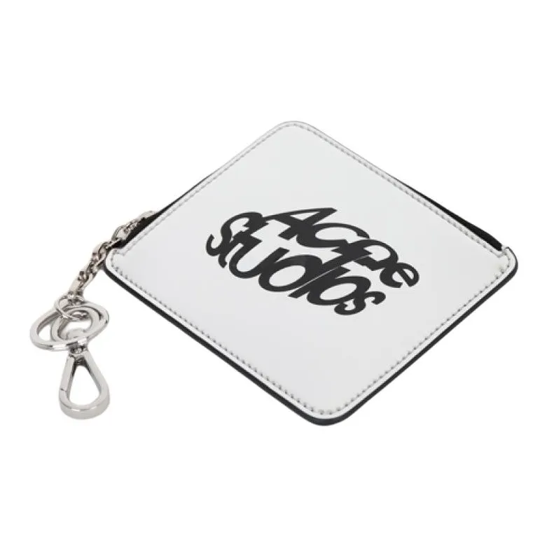Acne Studios Faux Leather Wallet Men's Silver-3