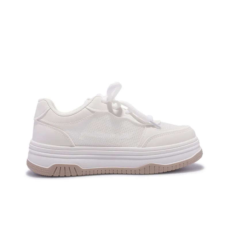 Miss Zhang Cushioned Slip Resistant Abrasion Resistant Low Top Casual Shoes Women's Beige-1