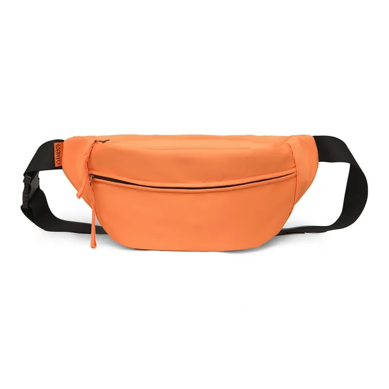 BALANG Nylon Fabric Fanny Pack Regular Unisex Black/White/Khaki/Blue/Saffron-15