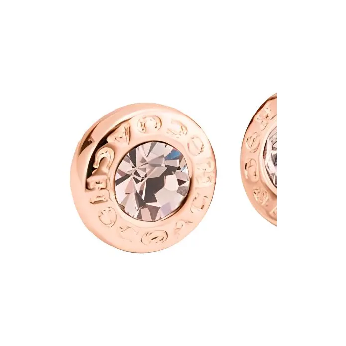 COACH Gold Plated Stud Earrings Women's Rose Gold-2