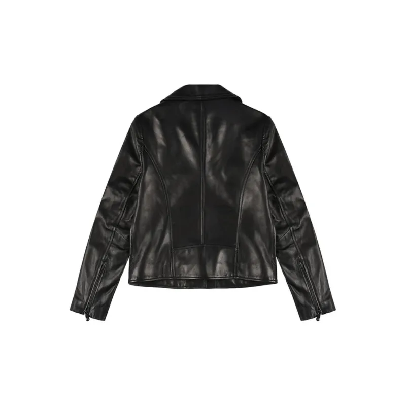Raidy Boer Leather Jacket Women's Black-1