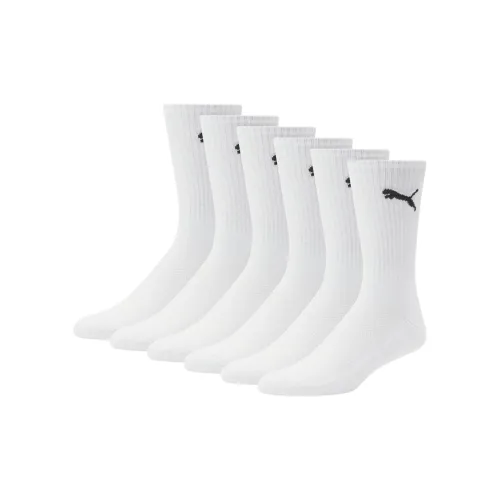 PUMA Men's Half-Terry Crew-Length Socks [3 Pairs]
