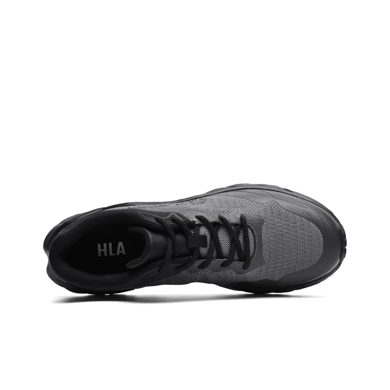 HLA Trendy Breathable Mesh Flyknit Lifestyle Casual Shoes With Height Increase Comfortable Athletic Shoes Men's-2